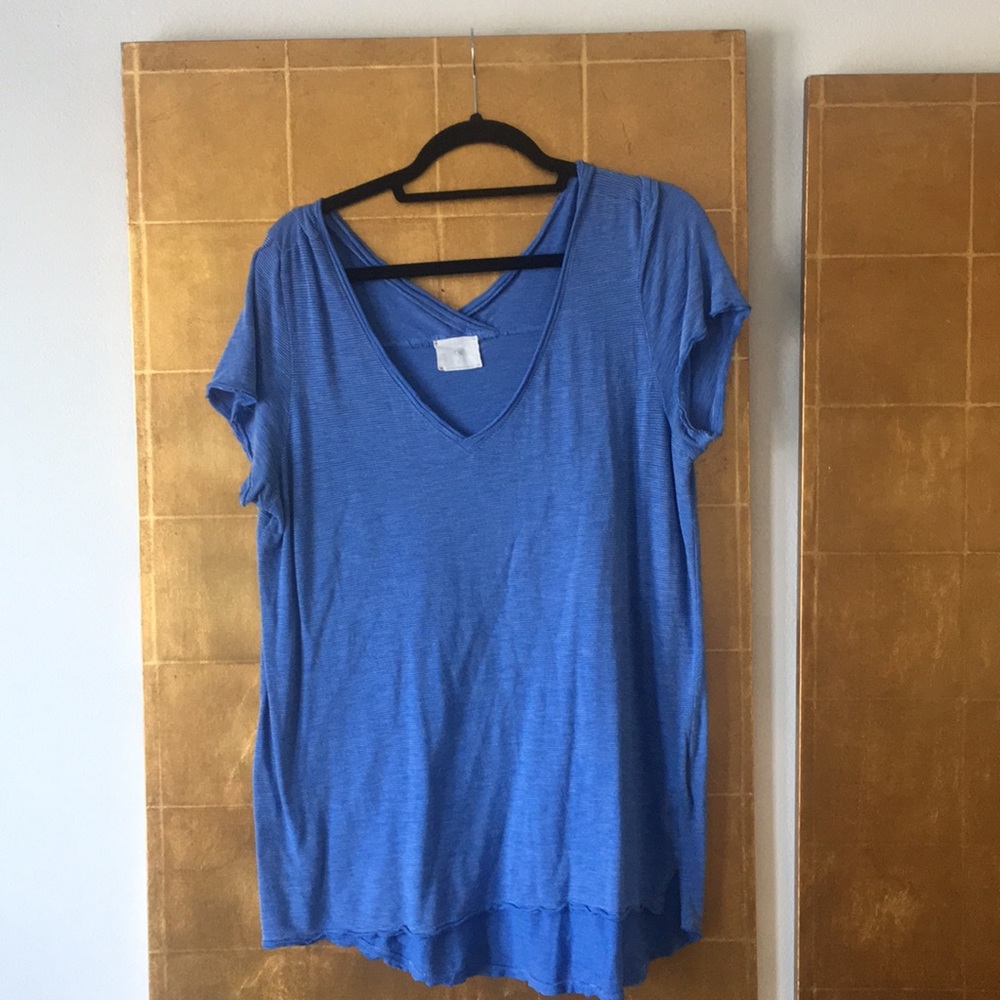 Blue casual top